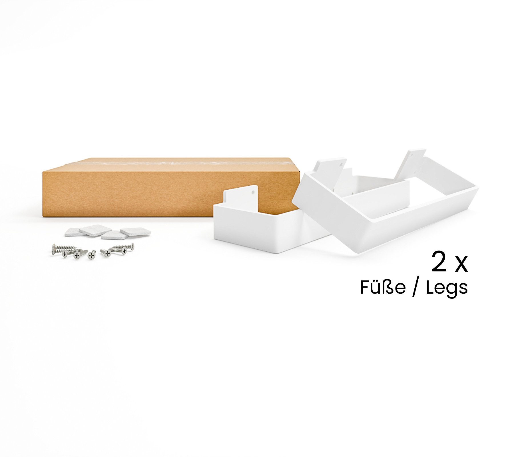 HEVVA Möbelfuß Möbelfüße LUXEMBURG - 7 Größen 20-50 cm - Kommodenbeine, Schrankfüße, (Set-Option: Sie können entweder 1 Stück oder ein Set von 2 Stück kaufen) – Bild 2 von 5
