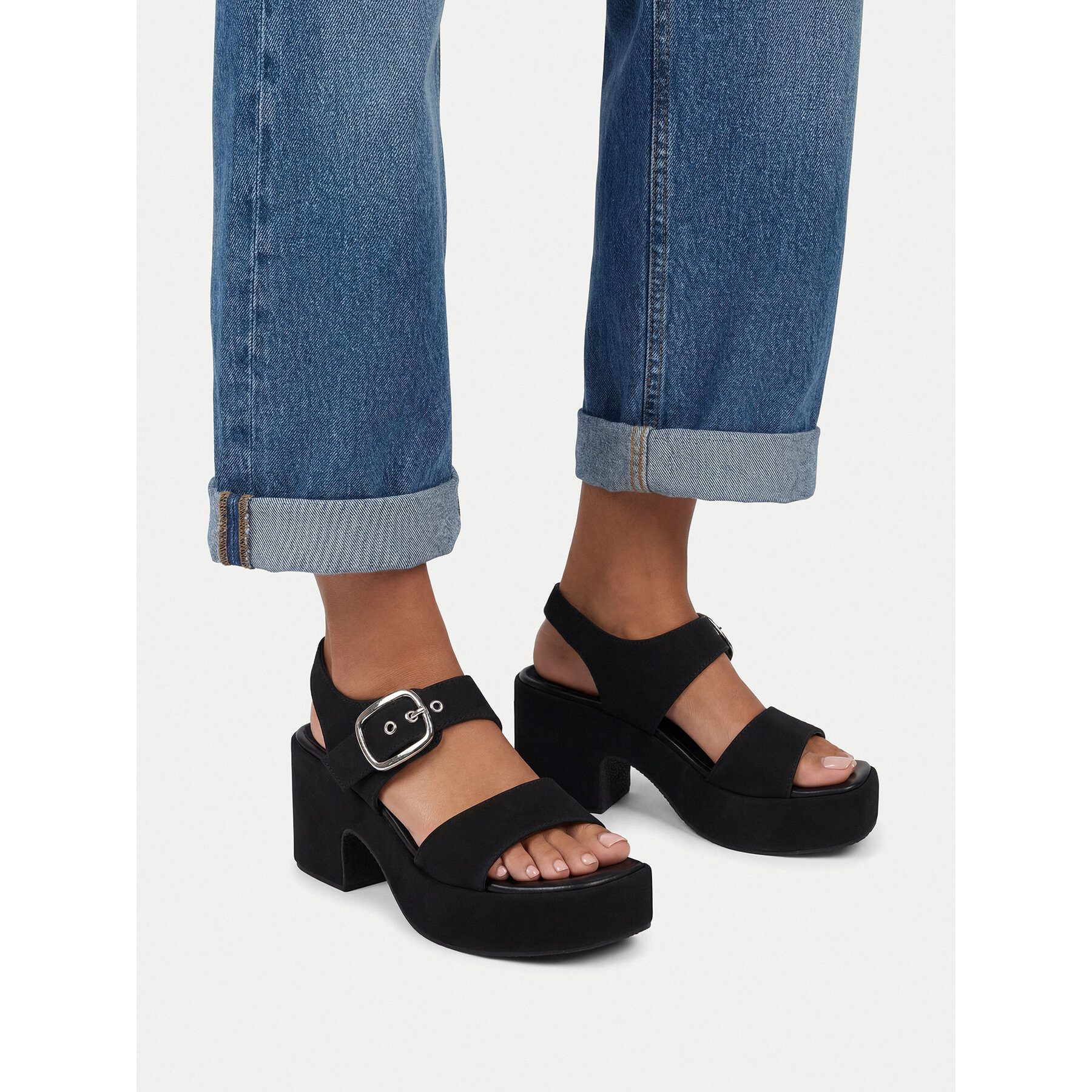 DeeZee Deezee Damen-Sandalen Schwarz Sandale – Bild 2 von 4