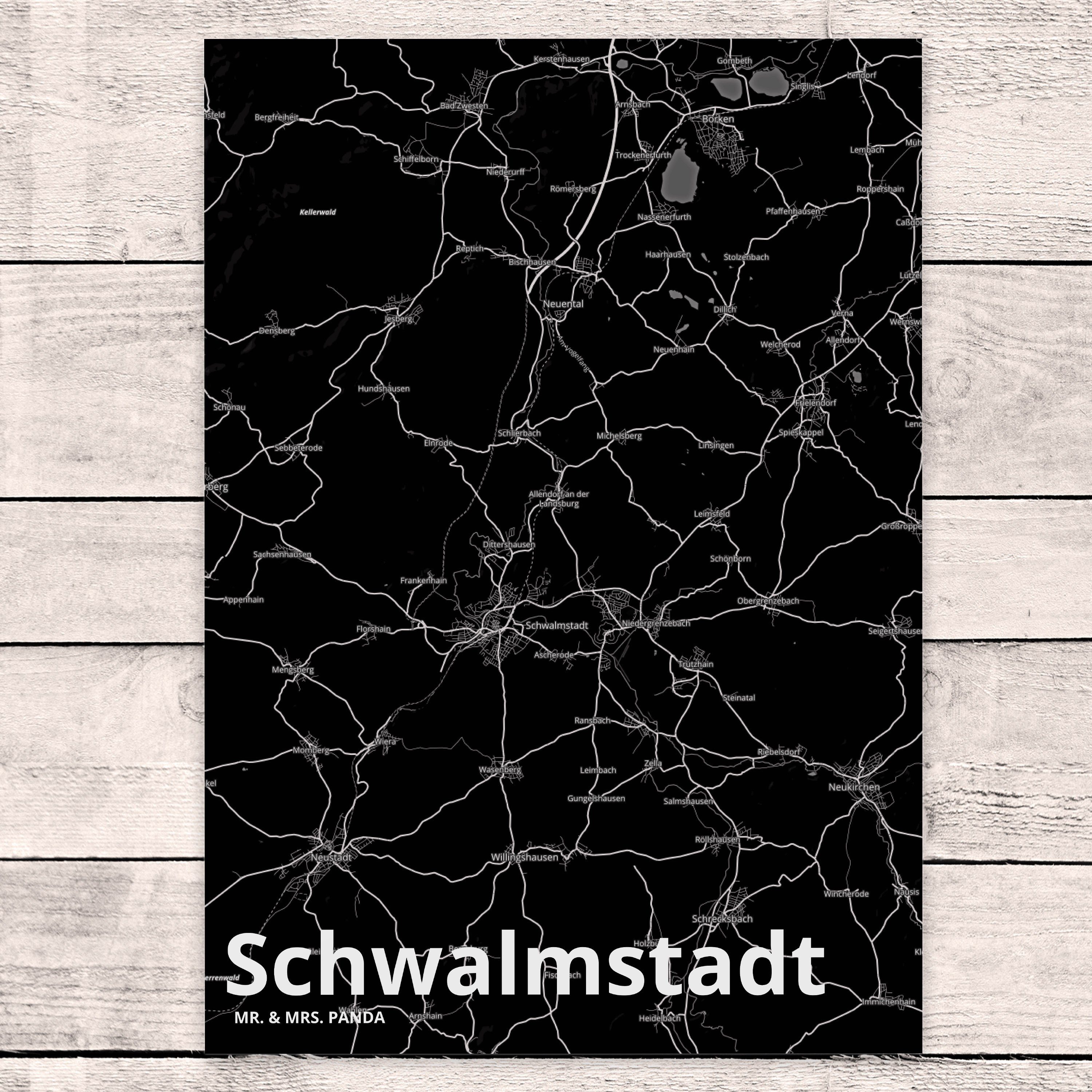 Geschenk, Schwalmstadt Postkarte Mrs. Geschenkkart - Panda Mr. Ansichtskarte, & Einladungskarte,