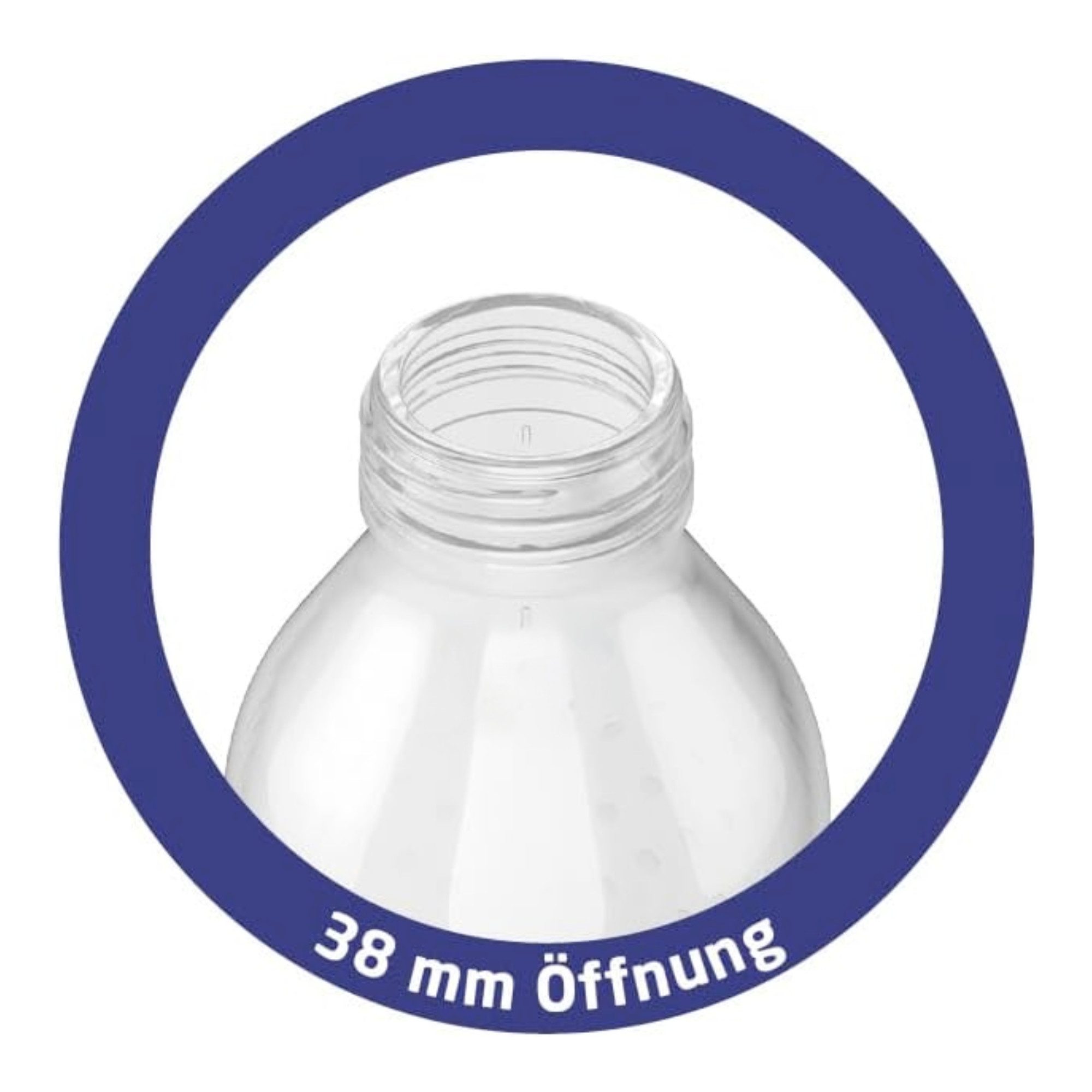 Emil Trinkflasche Glasflasche Ersatz, Spülmaschinengeeignet, BPA-frei, Warm befüllbar bis 60 °C