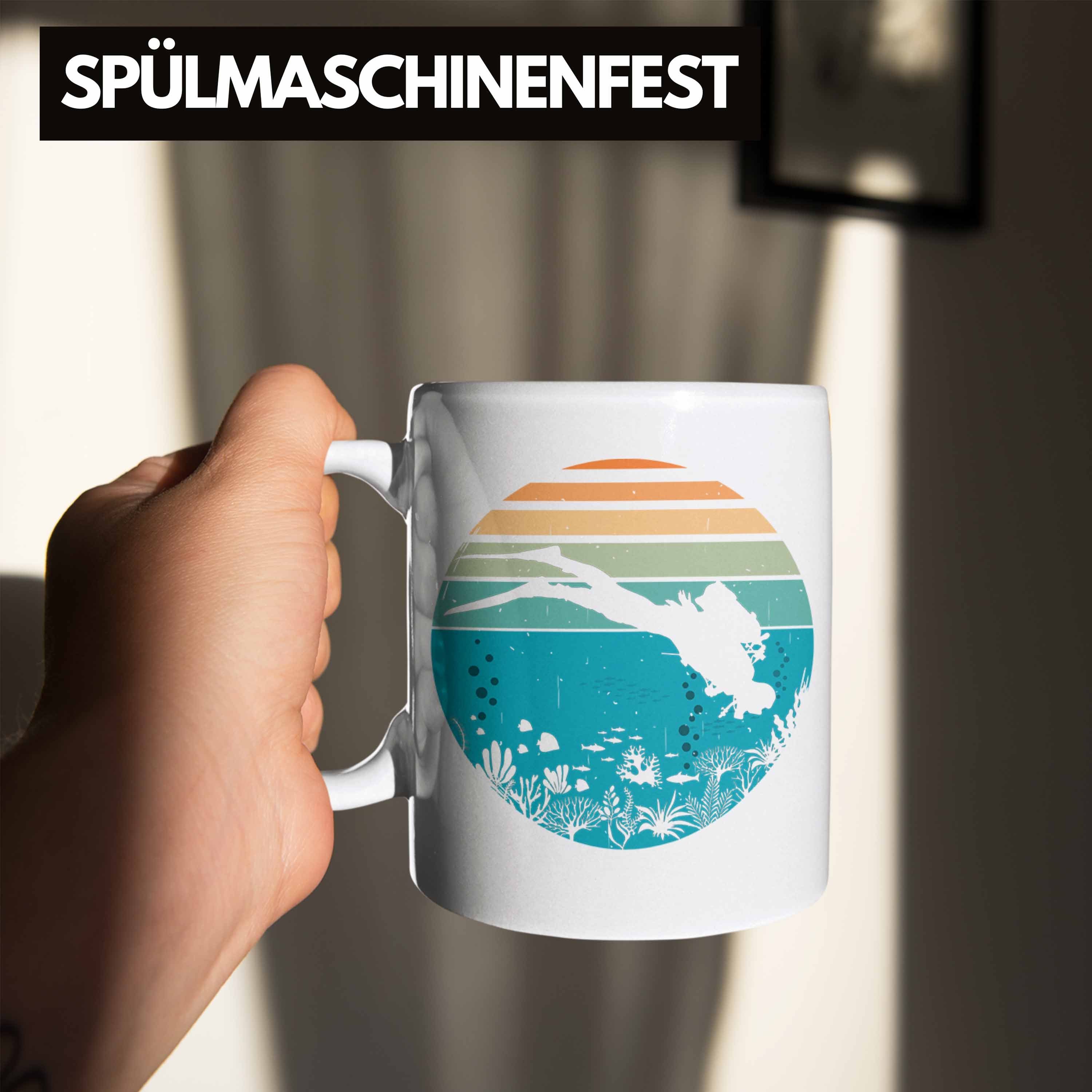 Wasser Trendation Tauchen Trendation Tauchlehrer Taucher Geschenkidee Tauchsport Lustig Tasse Tasse Grafik für - Weiss Geschenk