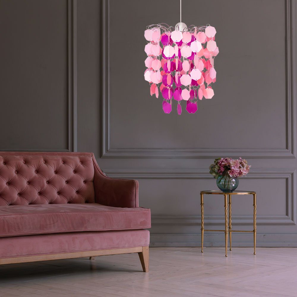 Lampe dimmbar Spiel etc-shop Mädchen Leuchte pink Dekolicht, Kinder Farbwechsel, Zimmer Hänge Decken inklusive, Warmweiß, Leuchtmittel