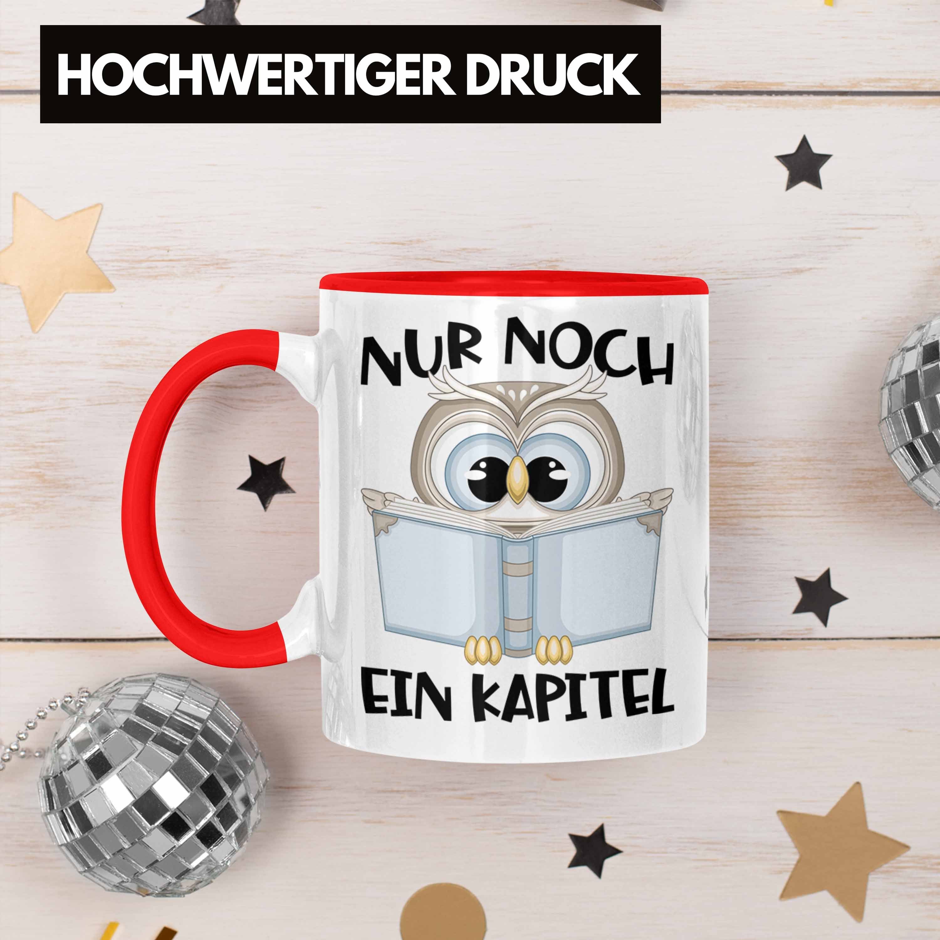 Trendation Tasse Trendation - Leseratte Geschenk Tasse Nur Noch Ein Kapitel Bücher Lese
