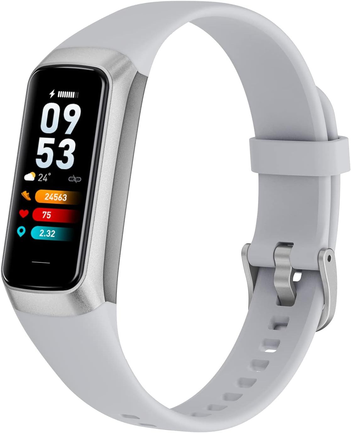 Qwyltxn Damen"s Herren"s Gesundheitsmonitor mit Herzfrequenz & Schlaftracking Smartwatch (1,10 Zoll, Android/iOS), IP68 Wasserdicht, 25+ Sportmodi & Anruf- / Benachrichtigungsfunktionen
