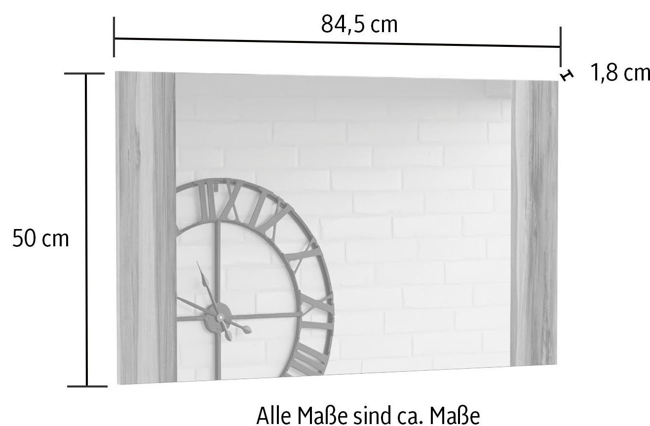 mit Garderoben-Set Satin Helvetia Larona, Schuhschrank (3-St), Nussbaumbfb./Darkwood