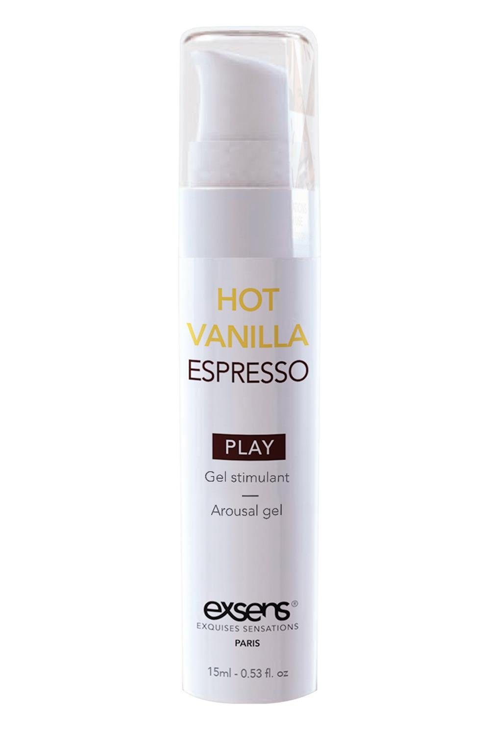 Exsens Gleit- und Massagegel Exsens Arousal Gel Hot Vanilla Espresso 15ml, Fast sofortiger Kühleffekt