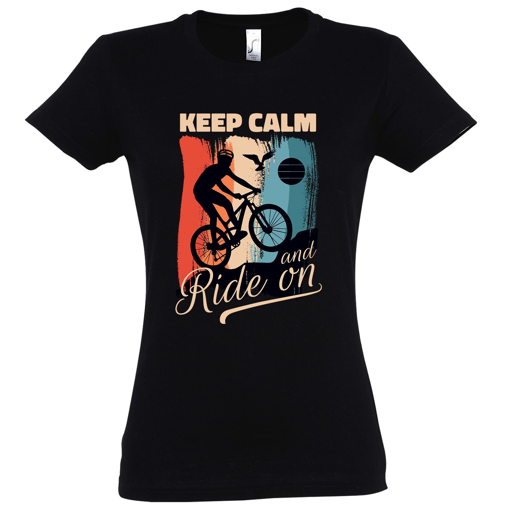 Youth Designz Print-Shirt Keep Calm Fahrrad günstig online kaufen