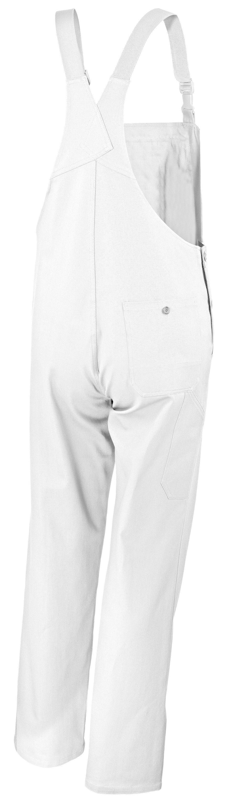 Qualitex Workwear Arbeitslatzhose classical Latzhose - pflegeleichter Blaumann aus reiner Baumwolle (1-tlg) BW 270 g - Arbeitshose mit 7 Taschen - Strapazierfähig - Waschbar