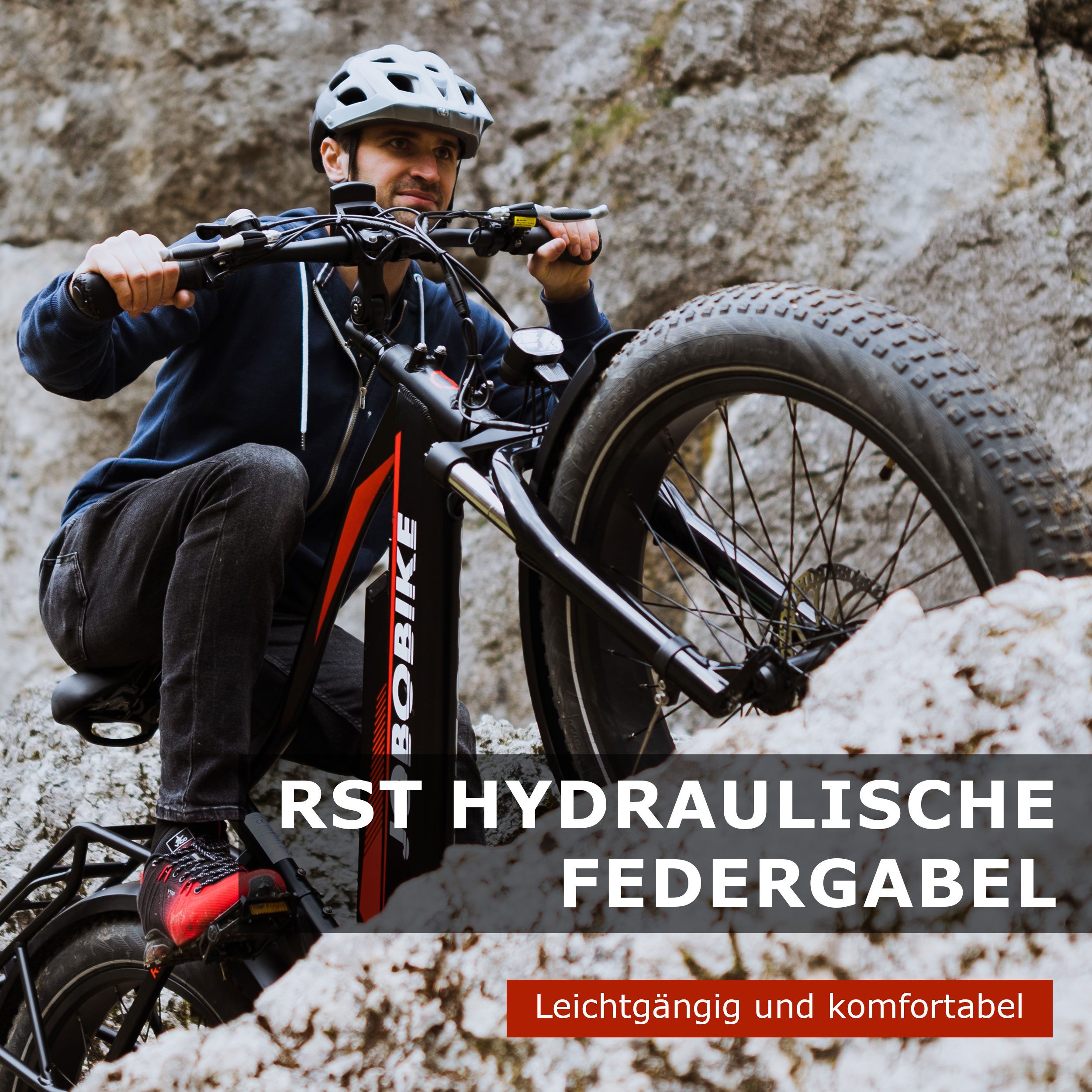 JOBOBIKE E-Bike Mountainbike 26 Zoll für Damen und Herren, 624 Wh, 80Nm, max. 130km, MTB Robin, Shimano, Kettenschaltung, Heckmotor, 624 Wh, (hydr. Scheibenbremse, mit 5 Stufen, Diamantrahmen, abnehmbarer Akku), 26x4'' Fat Tire MTB, max. 130 kg, Elektrofahrrad für 165-200cm