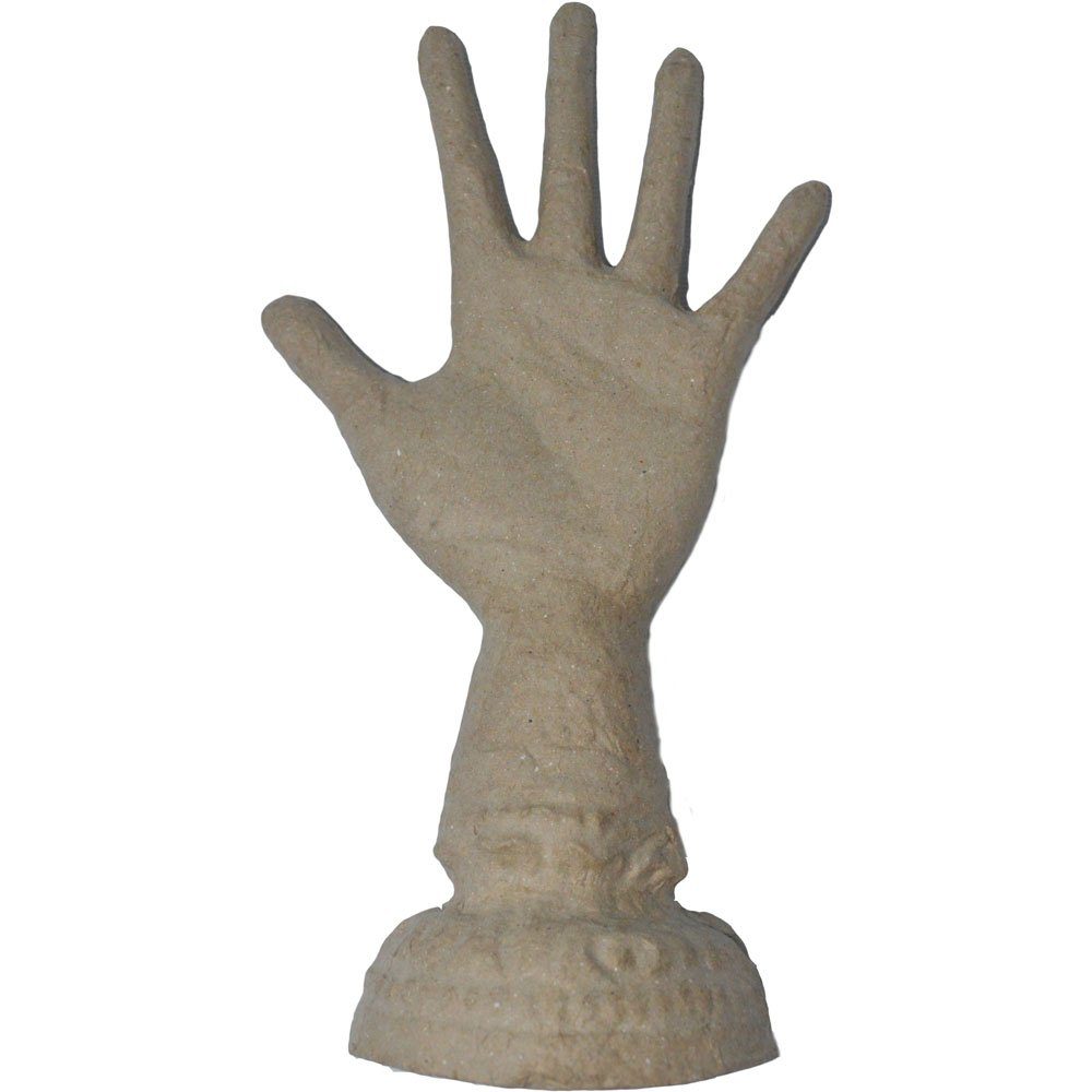 'Hand' Dekofigur Hobby -Ringhalter- Pappmaché MEYCO 20cm