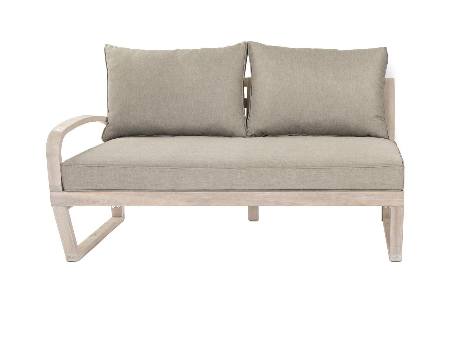 bellavista - Home&Garden® Gartenlounge-Set Gartenlounge-Set Jersey 5-Sitzer Eukalyptusholz geölt Braun, (Set, 1 3-Sitzer Sofa, 1 2-Sitzer Sofa, 1 Tisch), Eukalyptus FSC100, für 5 Personen, wetterfest - Garten, Terrasse