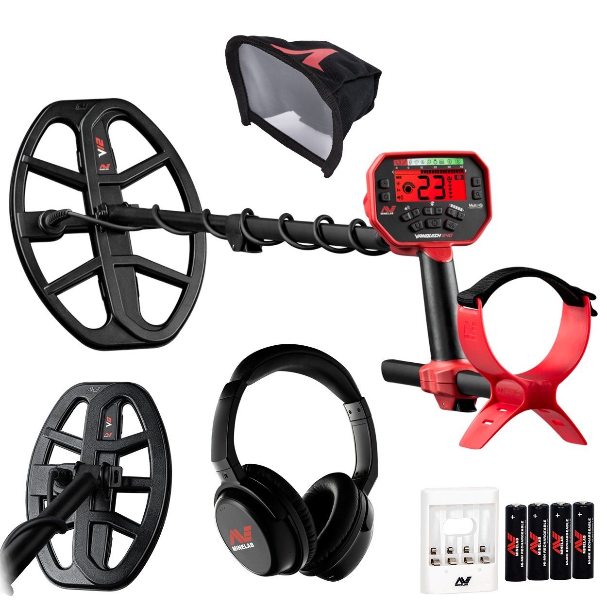 Minelab Metalldetektor Vanquish 540 Pro Paket, Multifrequenz