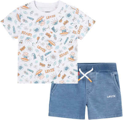 Levi's® Kids Shirt & Shorts Surfing Doodle (Set, 2-tlg) for Baby BOYS
