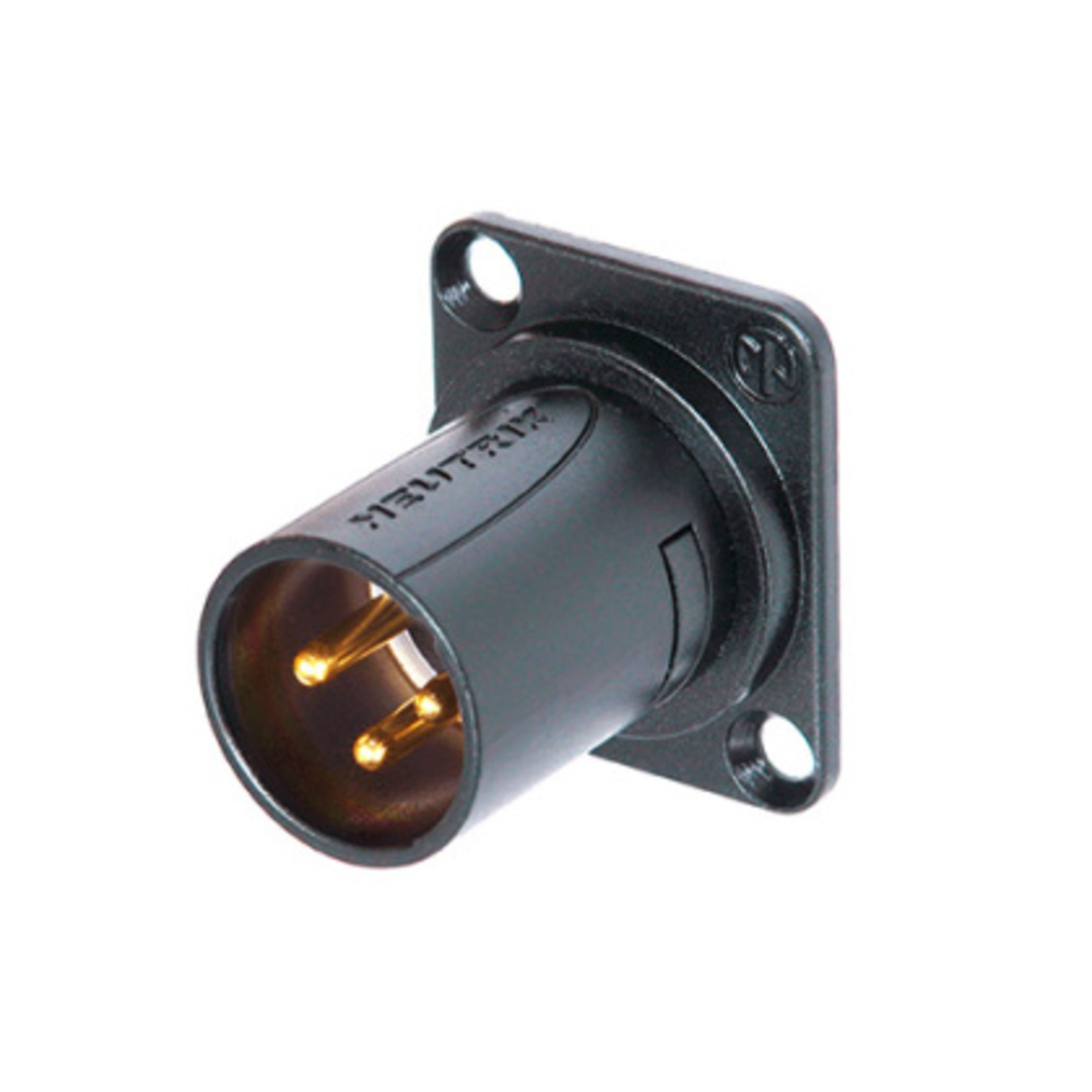Neutrik Lautsprecherstecker, (NM3MD-B XLR-Stecker-Modul Schwarz Kabelstecker Geeignet für Audioverbindungen, Stecker & Adapter, Einbaubuchsen), NM3MD-B XLR-Stecker-Modul schwarz - Einbaubuchse
