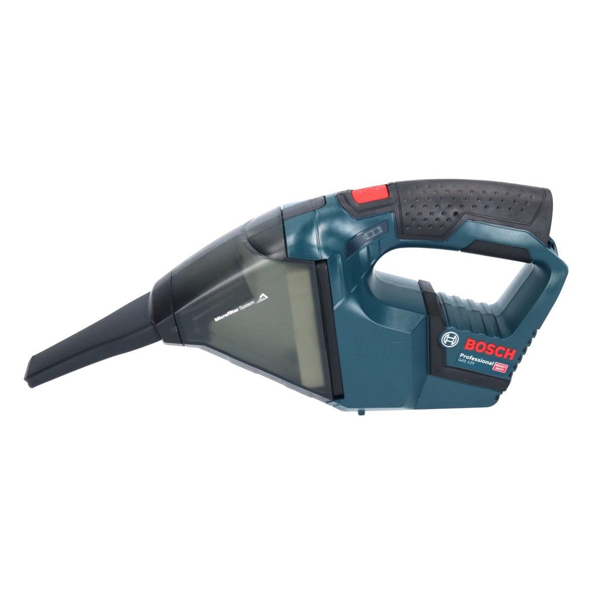 Bosch Professional Akku-Handstaubsauger GAS 12V Professional Akku Staubsauger 12 V 0,35 l + 1x Akku 6,0 Ah