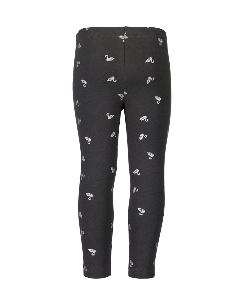 Blue Seven Leggings Blue Seven Sweat Leggings anthrazit Motiv Schwan (1-tlg., kein Set)
