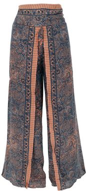 Guru-Shop Relaxhose Palazzohose, weite offene Boho Sommerhose -.. alternative Bekleidung