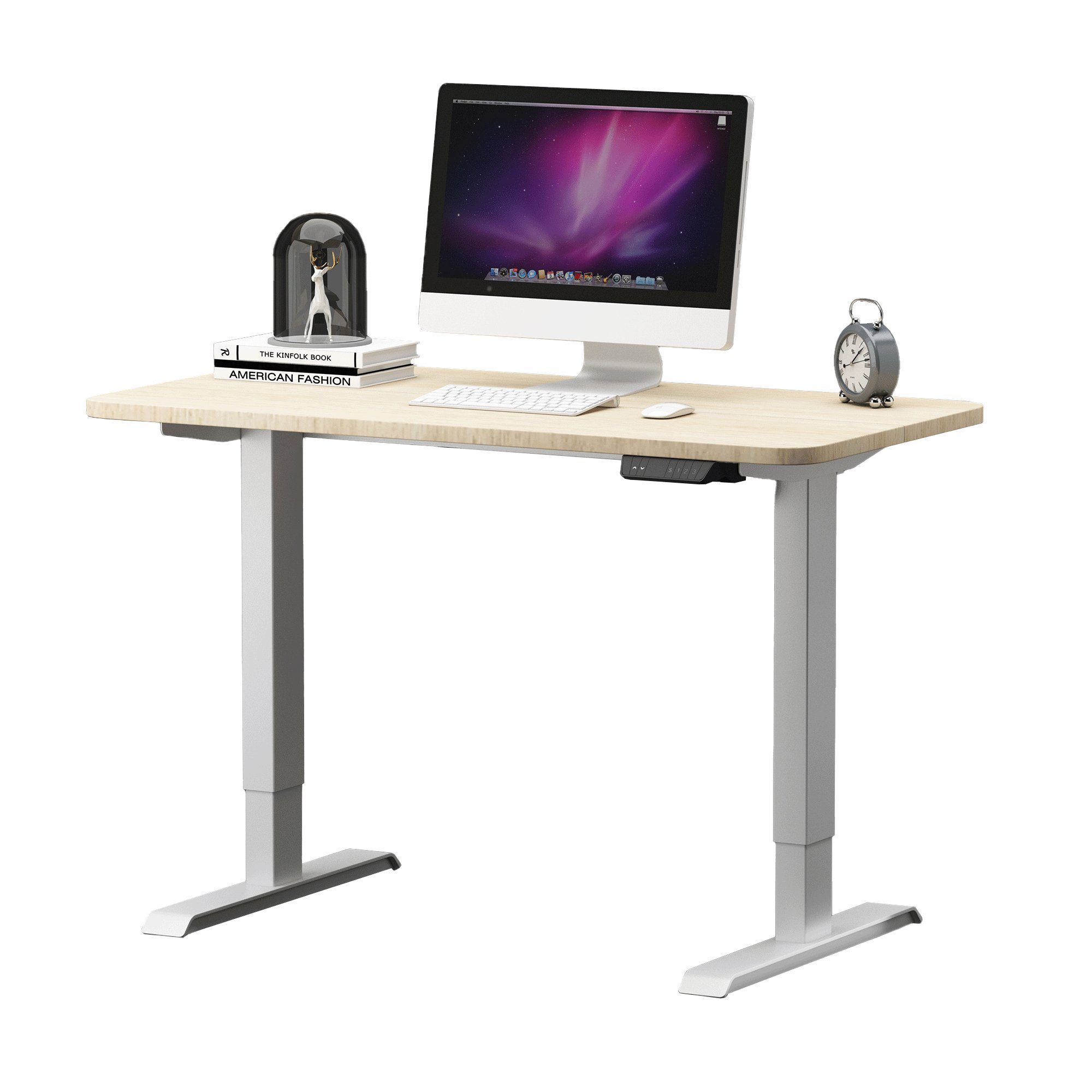 Albatros International Schreibtisch Weiss elektrisch Schreibtisch Weiss (110x60cm, höhenverstellbarer Stehschreibtisch, als Optimal Albatros LIFT | Standing 2P11W Bürotisch Weiss), oder Desk