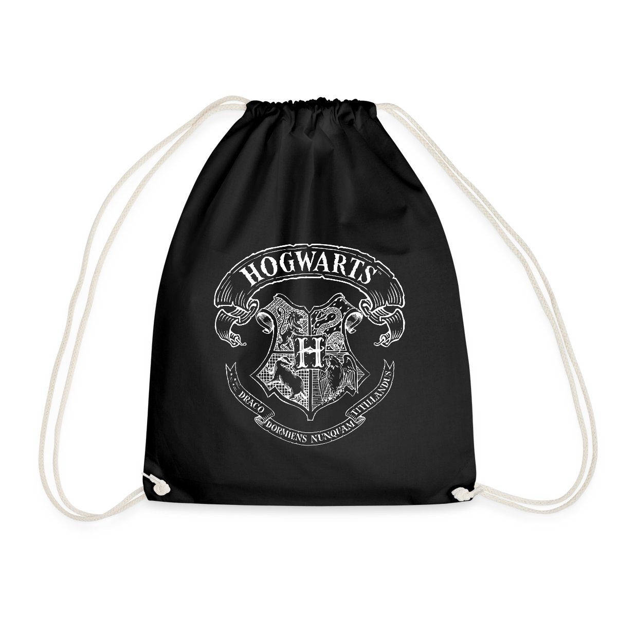 Spreadshirt Turnbeutel Harry Potter Hogwarts Wappen Zeichnung Turnbeutel (1-tlg)