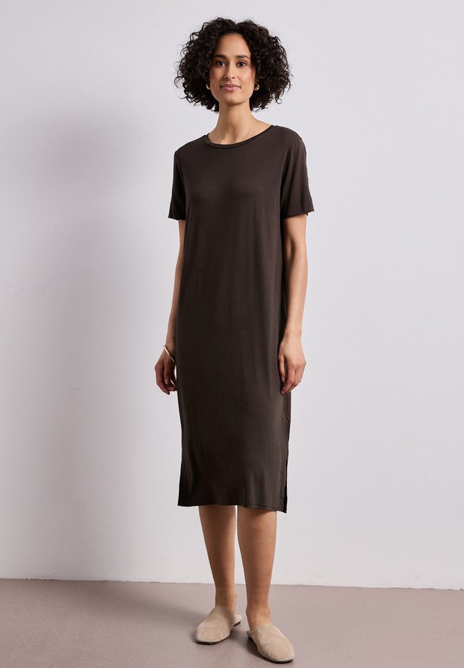 STREET ONE Midikleid in Unifarbe
