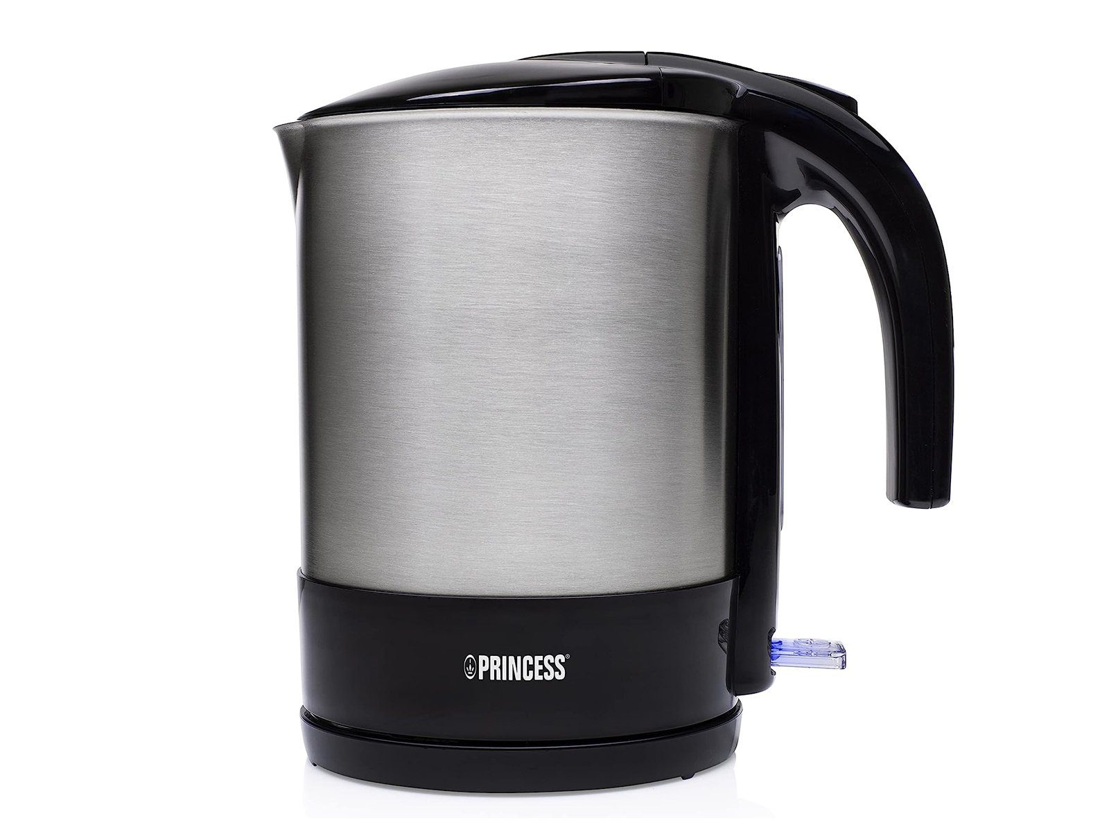 PRINCESS Єлктрочайники, 1.7 l, 2200 W, groß Teekocher leise mit 360°-Fuß, aus Edelstahl elektrisch ohne Kabel