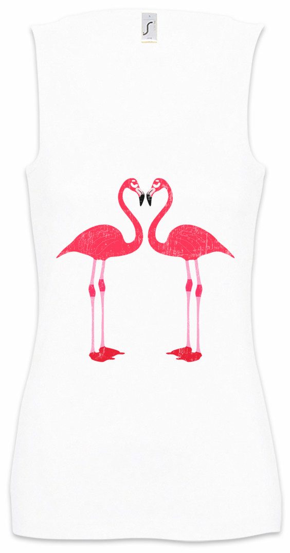 Tanktop Flamingo I Ärmelloses Damen T-Shirt Unicorn Vogel Einhorn Prinzessin