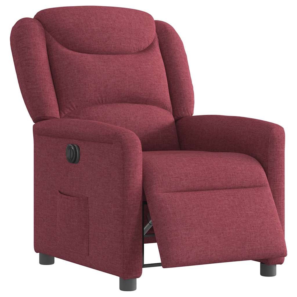 vidaXL Sessel Relaxsessel Elektrisch Weinrot Stoff günstig online kaufen