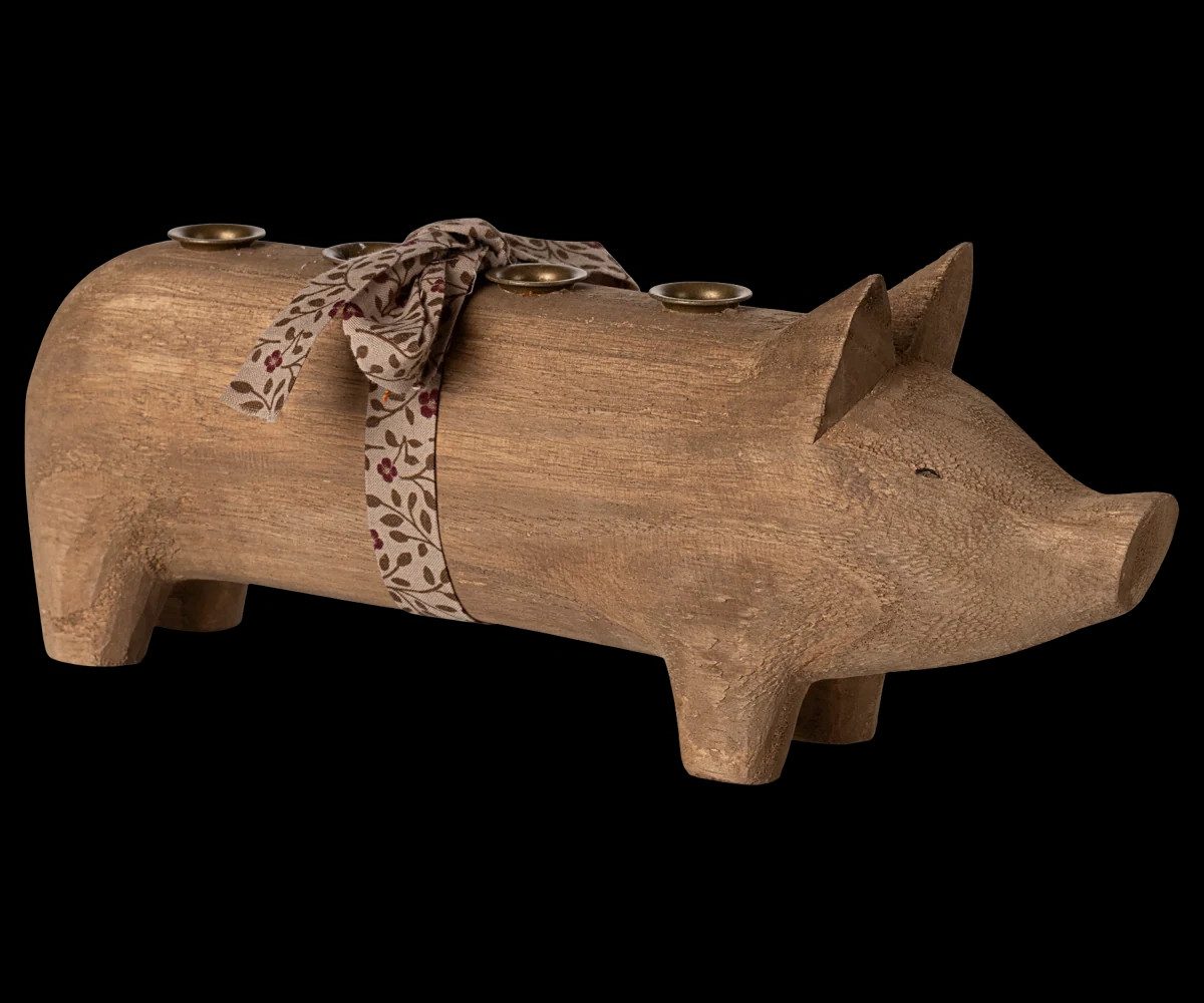 Maileg Kerzenständer Maileg Kerzenständer Holzschwein günstig online kaufen