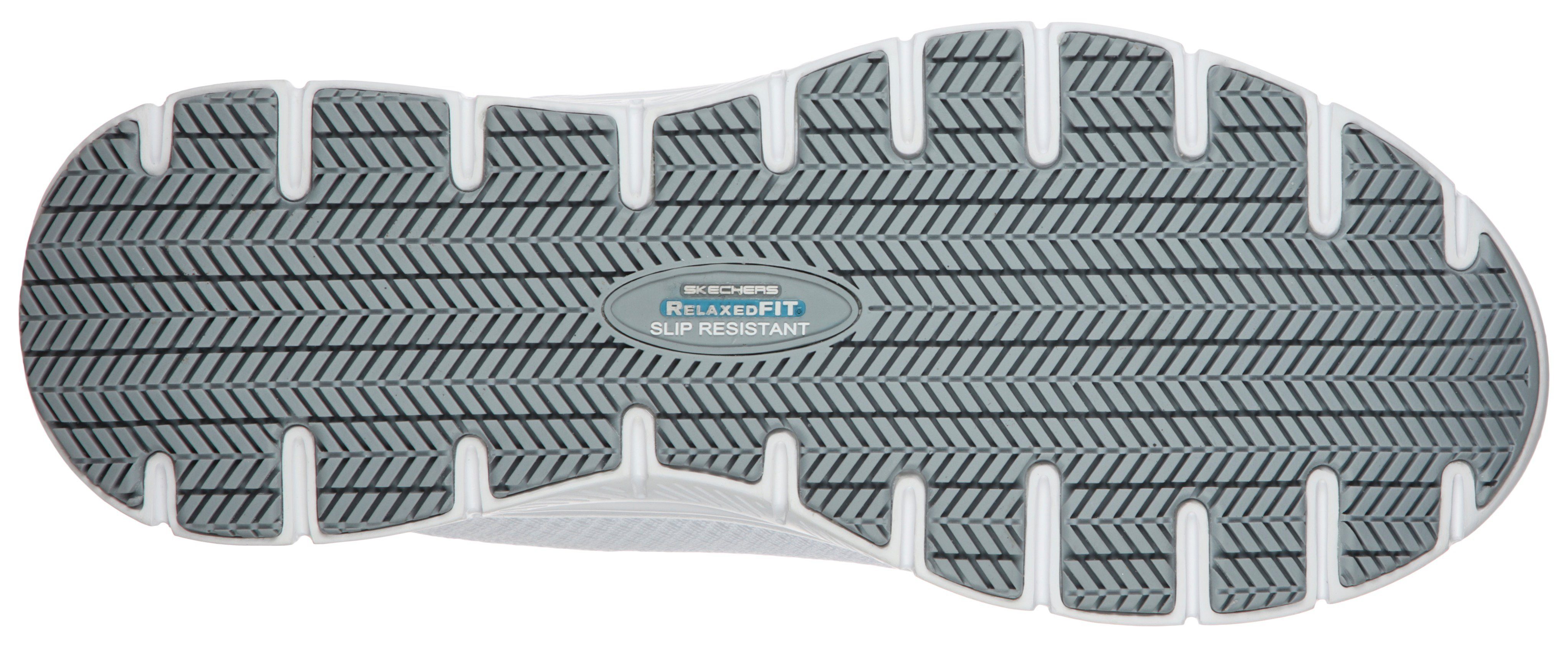 Skechers Berufsschuh Schnürschuh für Gastronomie,Pflege mit gepolsterter Innensohle