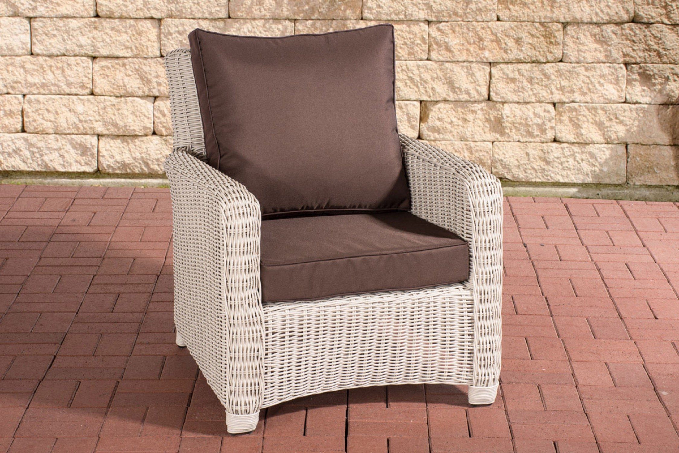 TPFGarden Gartensessel Fernori Rattansessel für Garten und Terrasse