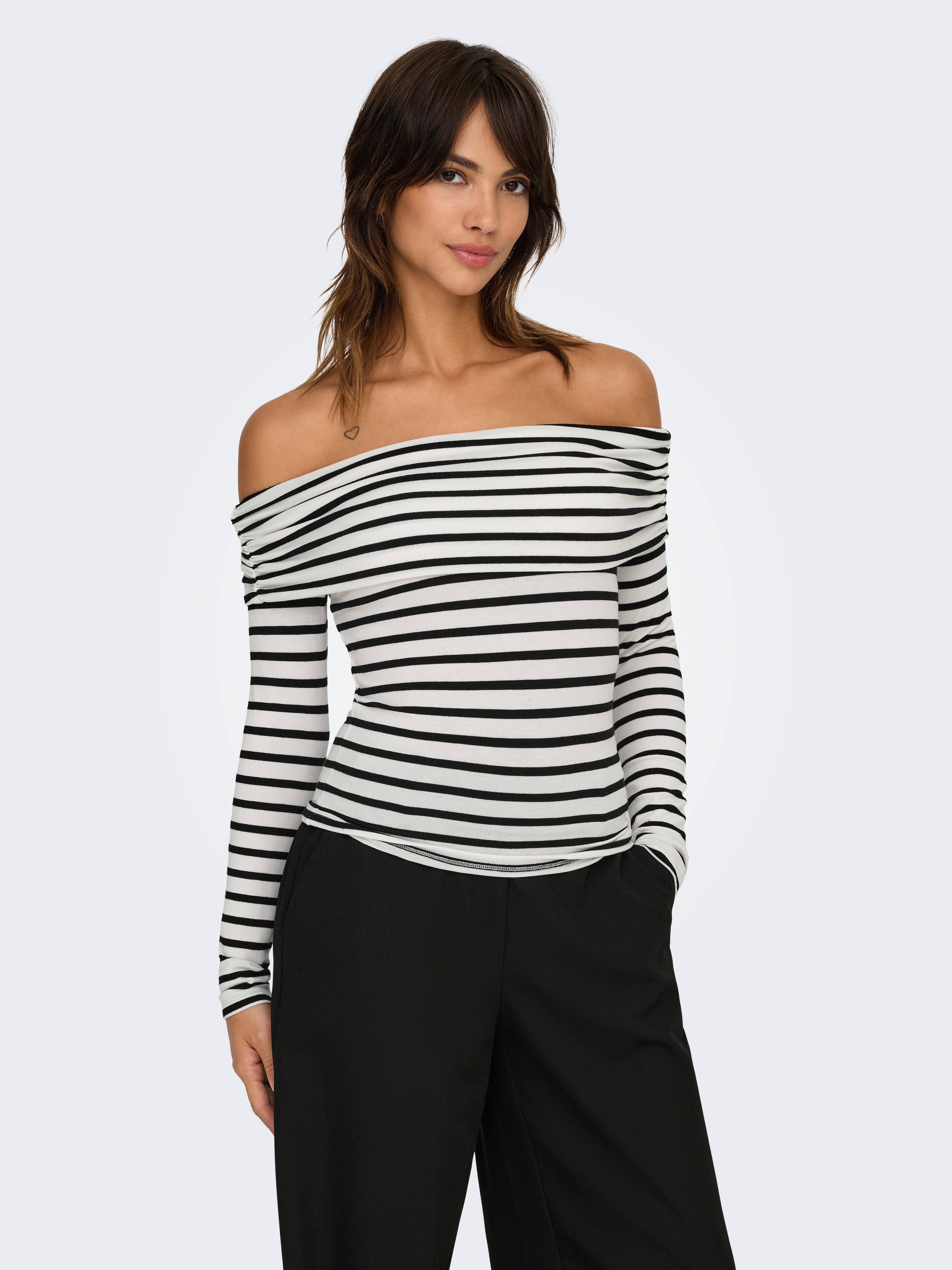 ONLY Langarmshirt ONLGLAMOUR L/S OFF SHOULDER TOP CC JRS günstig online kaufen