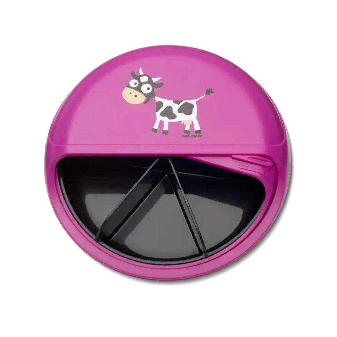 suebidou Lunchbox Snack Disc für Kinder 15 cm verschiedene Farben, (1 Snack Disc), nachhaltig, kreativ