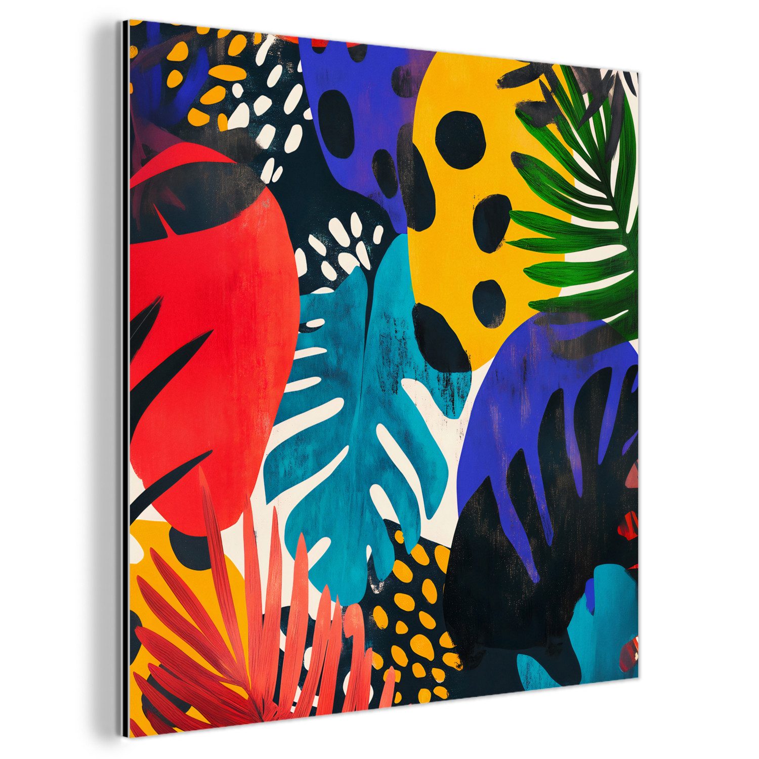 MuchoWow Metallbild Blätter - Formen - günstig online kaufen