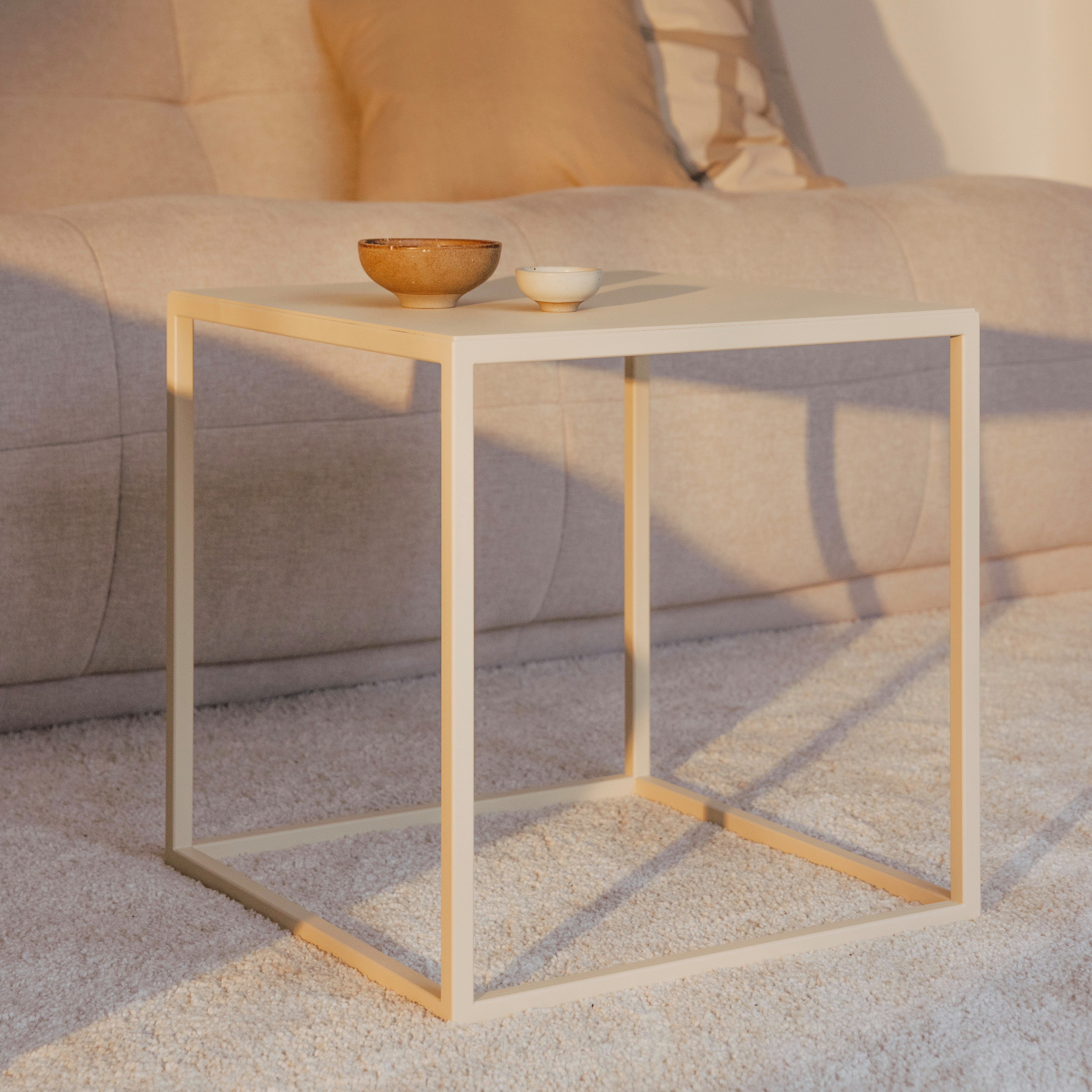 Metallbude Beistelltisch SOLI X, Maße: 40 x 40 cm, hochwertiger Couchtisch günstig online kaufen