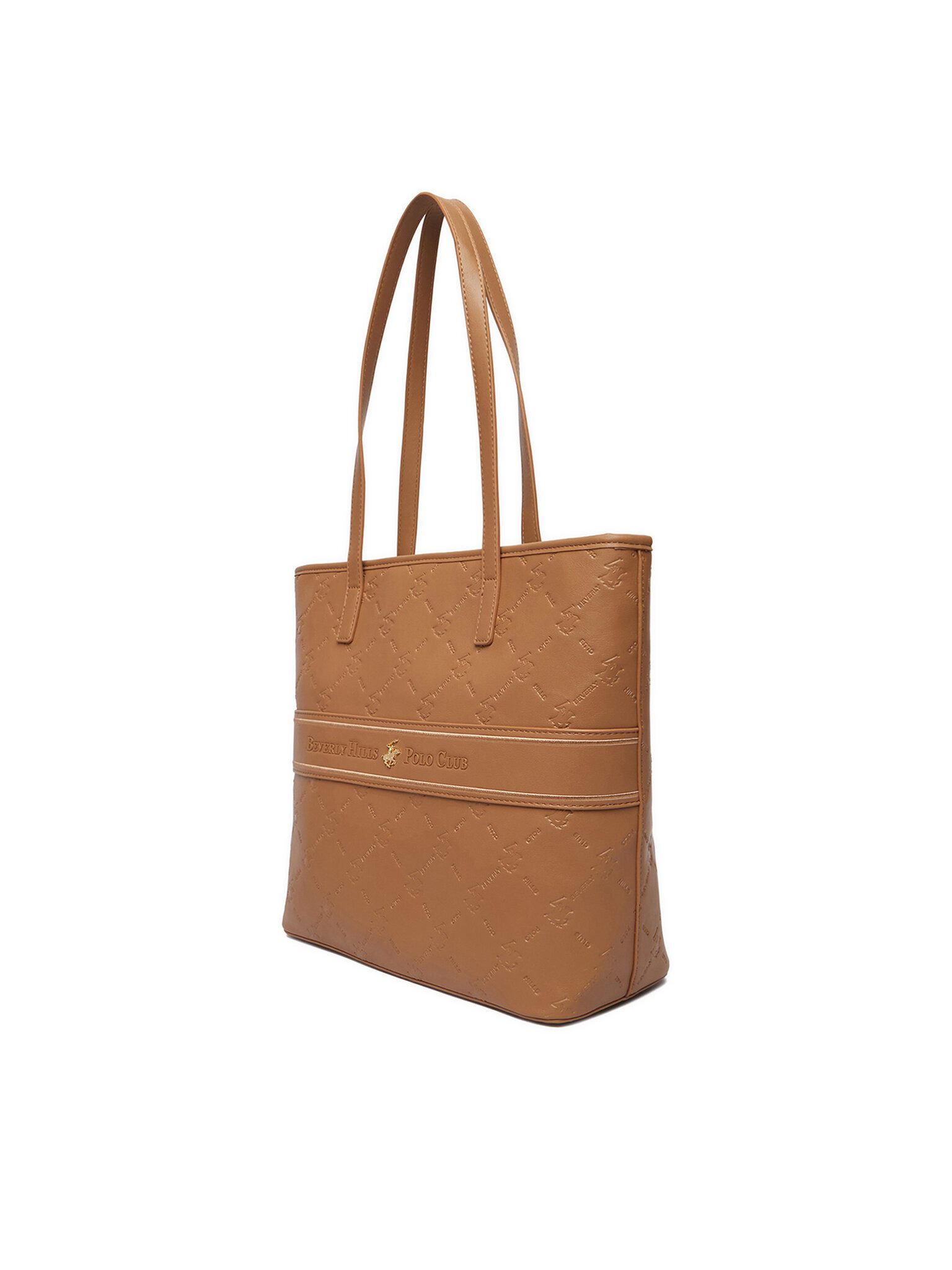 BEVERLY HILLS POLO CLUB Handtasche Beverly Hills Polo Club Damenhandtasche Braun BEVERLY HILLS POLO CLUB-