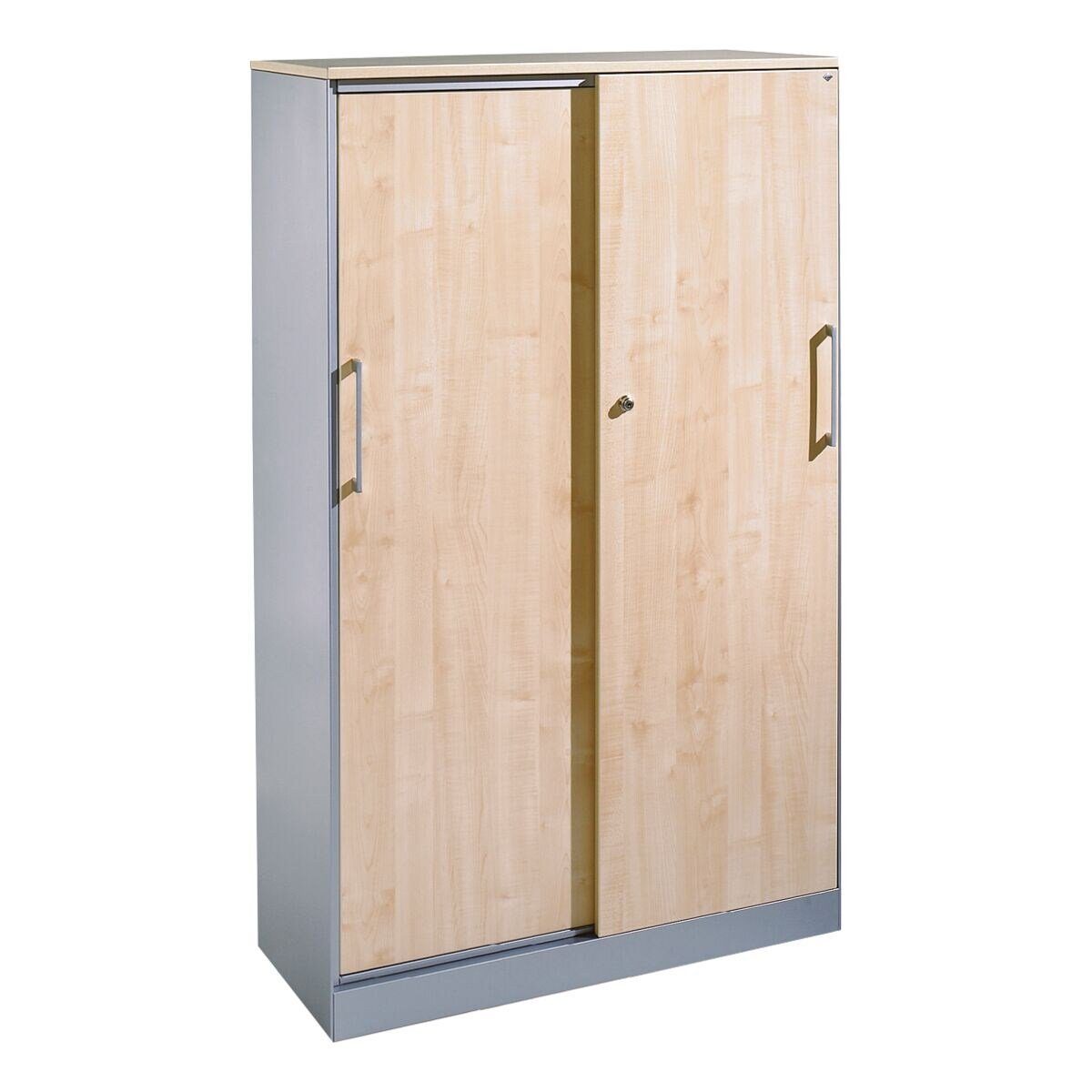 Holzdekor-Türen mit OH, CP Asisto 4 ahorn Schiebetürenschrank