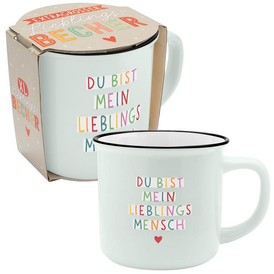 Sheepworld Tasse XL Tasse Tee- Kaffeetasse Kaffeebecher 55cl Geschenk Sheepworld, Porzellan