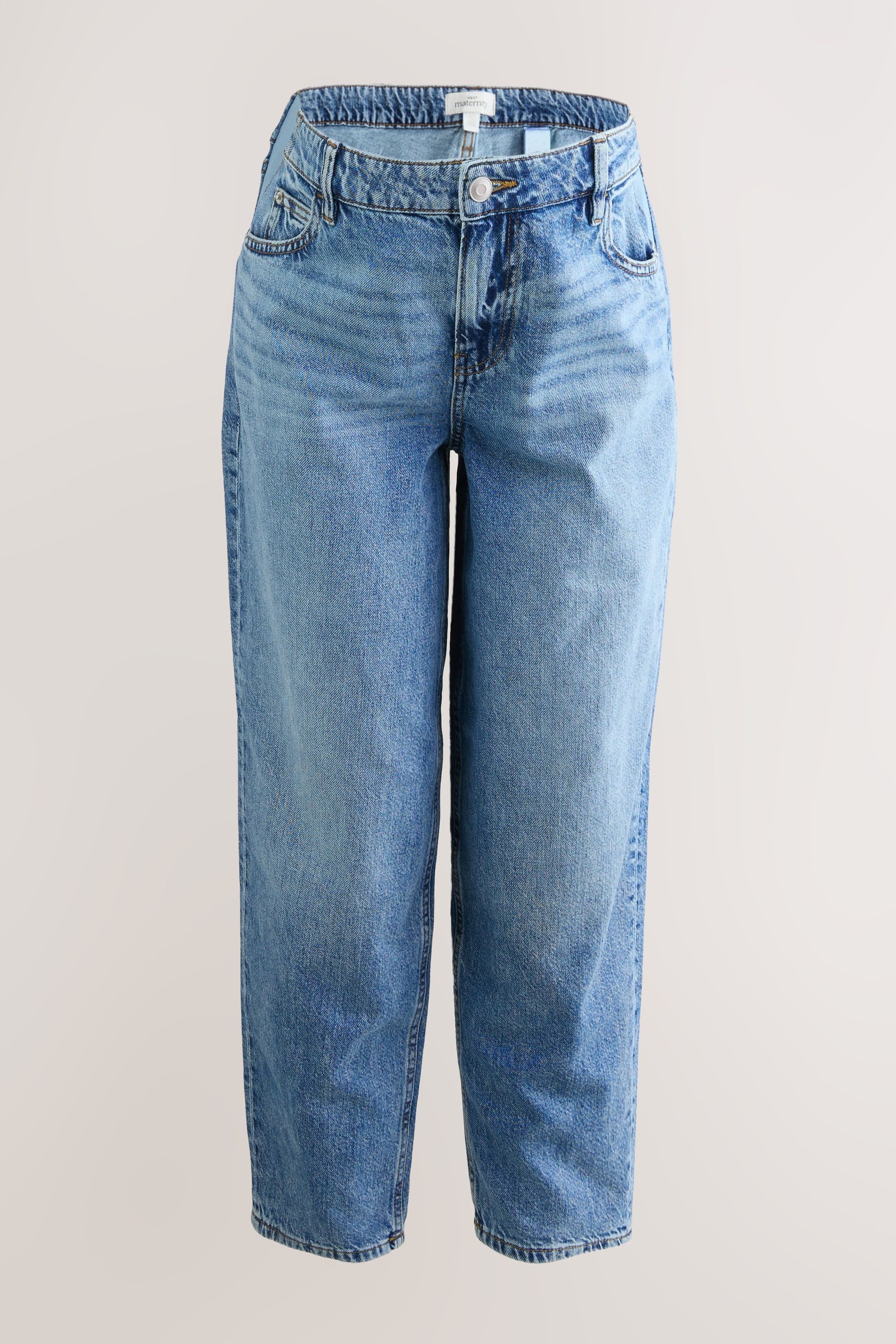 Next Weite Jeans Barrel-Jeans aus 100 % Baumwolle, Umstandsmode (1-tlg) günstig online kaufen