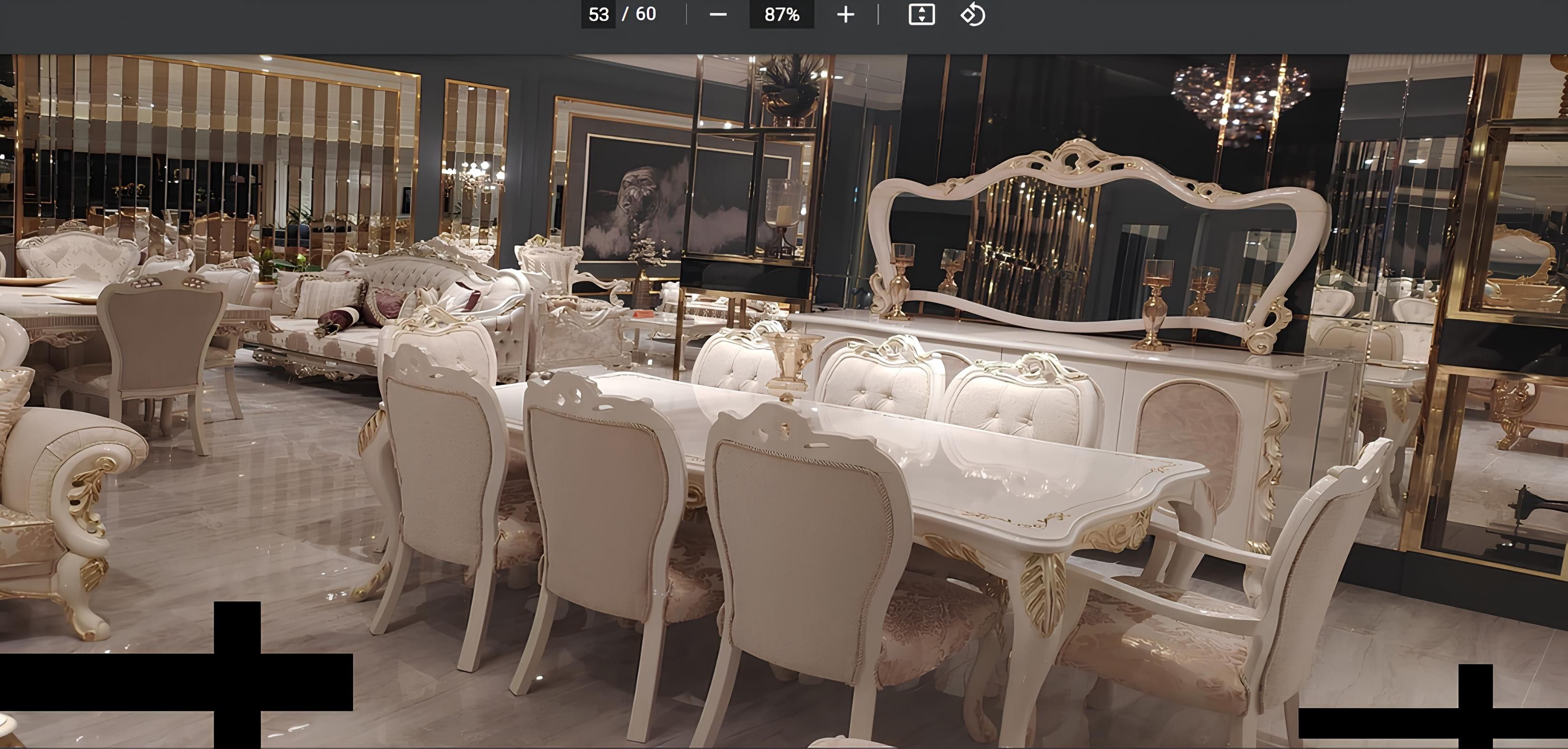 Xlmoebel Esstisch Barock Holz Tisch für Esszimmer Luxus Möbel, Made in Europa