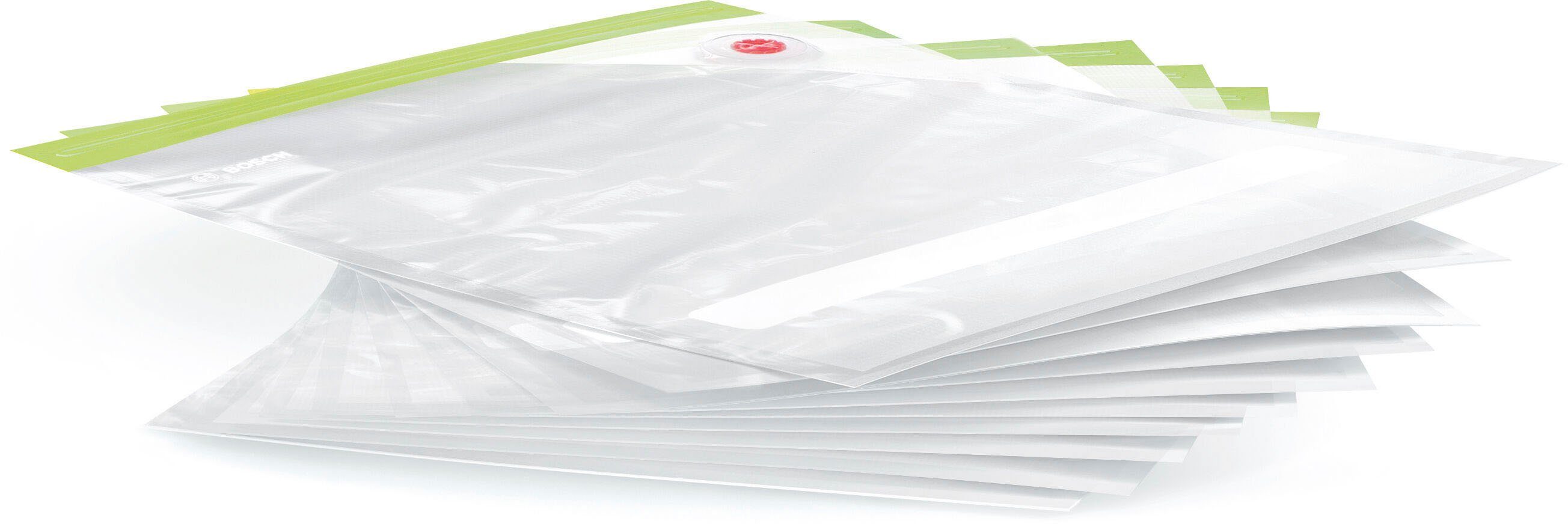 BOSCH Vakuumierbeutel MSZV0FB3, Zubehör für Bosch Vakuumpumpen für Stabmixer (ErgoMixx, MaxoMixx), ErgoMixx Handrüher und Bosch VitaMaxx Vakuum-Standmixer., 10 Stk.