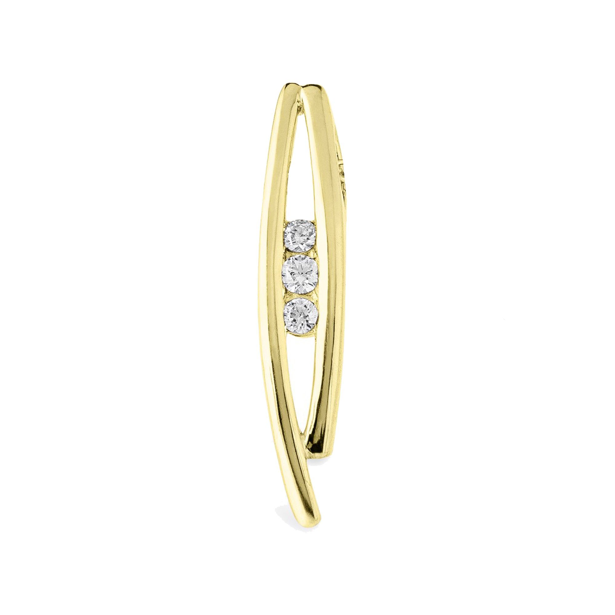 Orolino Kettenanhänger Gold 585 mit 3x Brillant zus. 0,10ct.