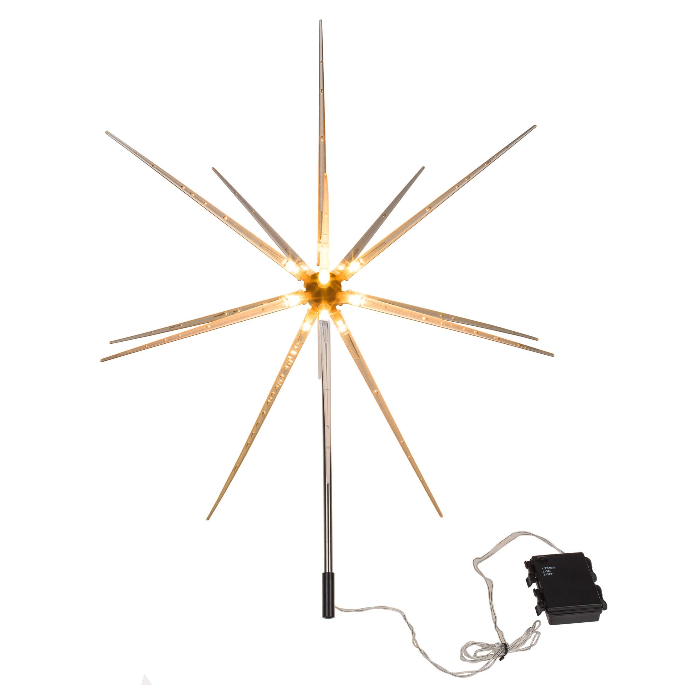 Out of the Blue LED Dekolicht 3er Set 14 LEDs Gartenstecker Stern warmweiß günstig online kaufen