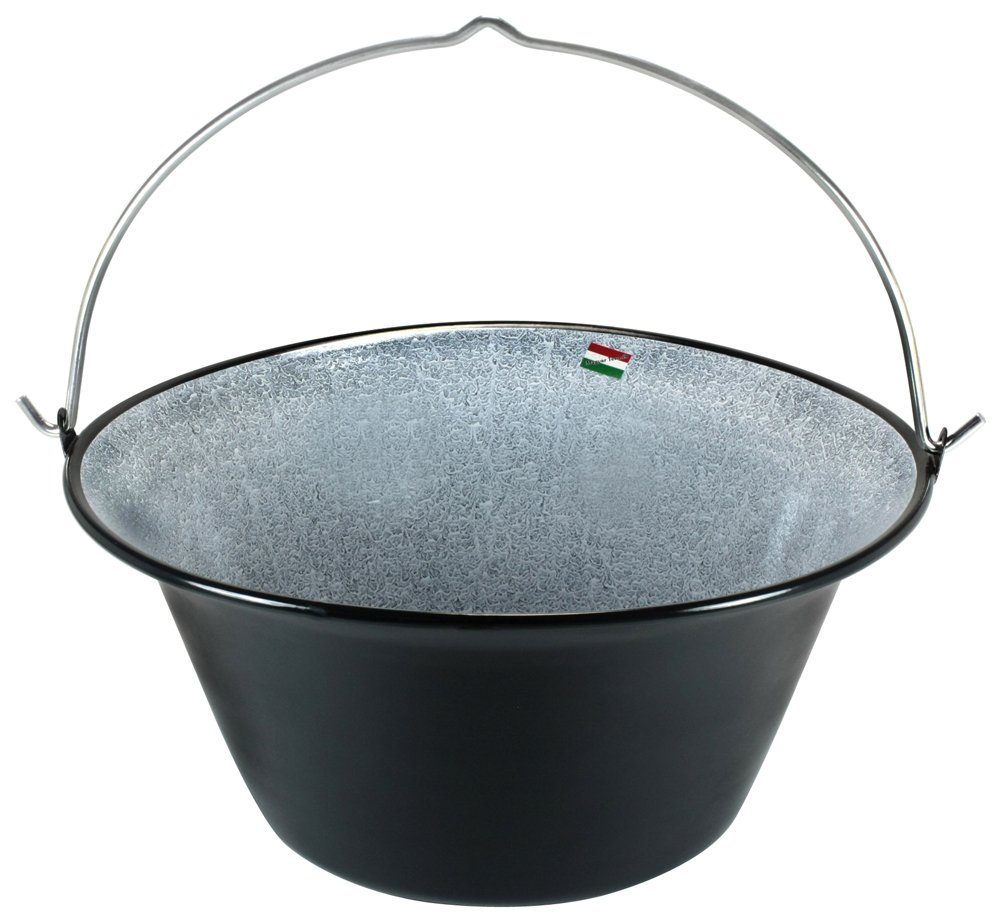 Grillplanet Holzkohlegrill Grillplanet Gulaschkessel 30 Liter emailliert, Nein, Nicht Spülmaschinengeeignet