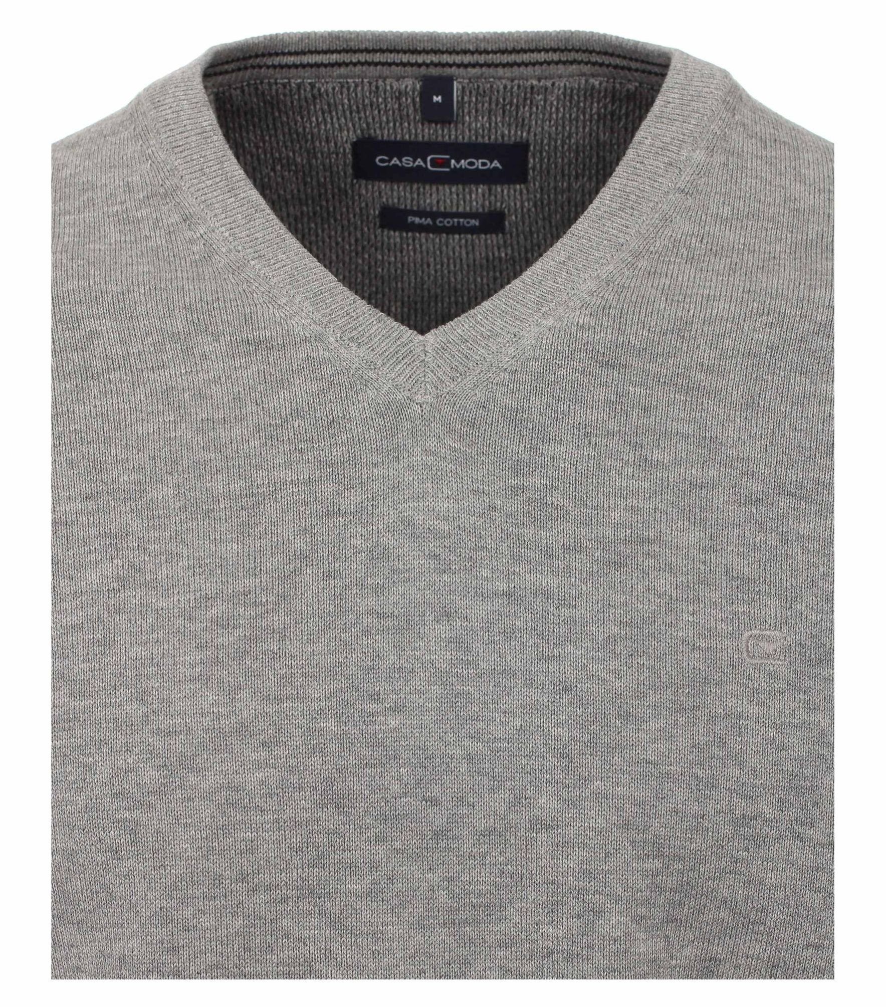 CASAMODA V-Ausschnitt-Pullover V-Ausschnitt PIMA-Baumwolle