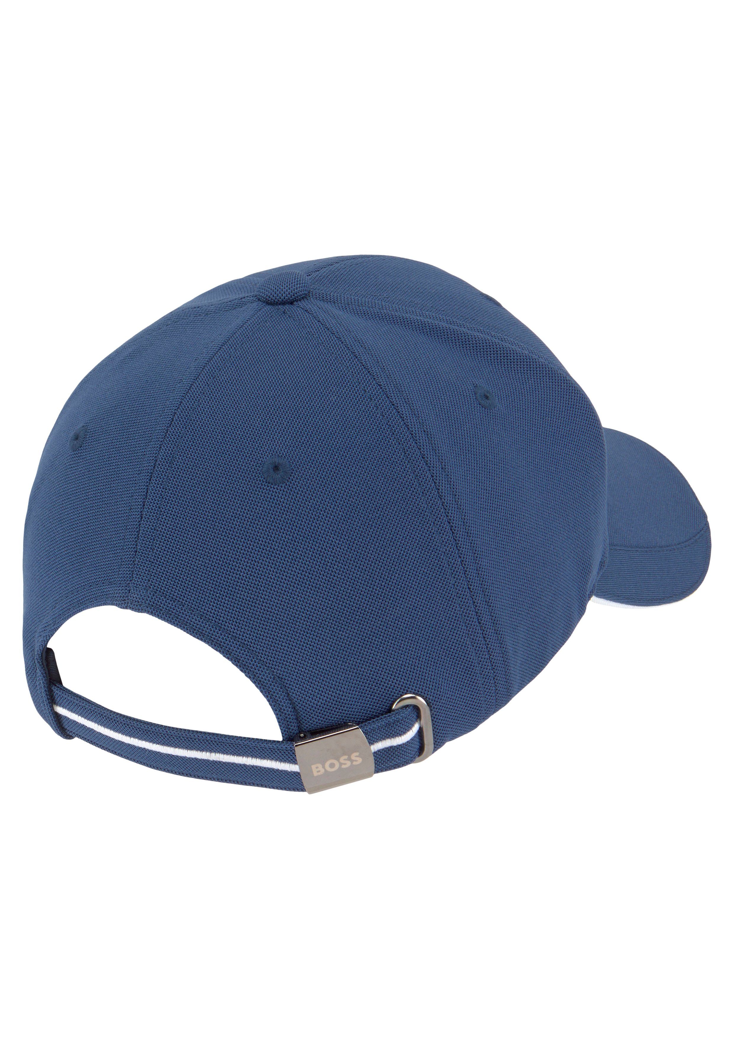 BOSS GREEN Baseball blue Cap bright mit Logo-Stickerei