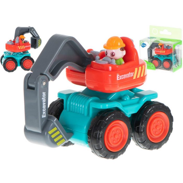 Ikonka Spielzeug-Auto Bauwagenbagger HOLA