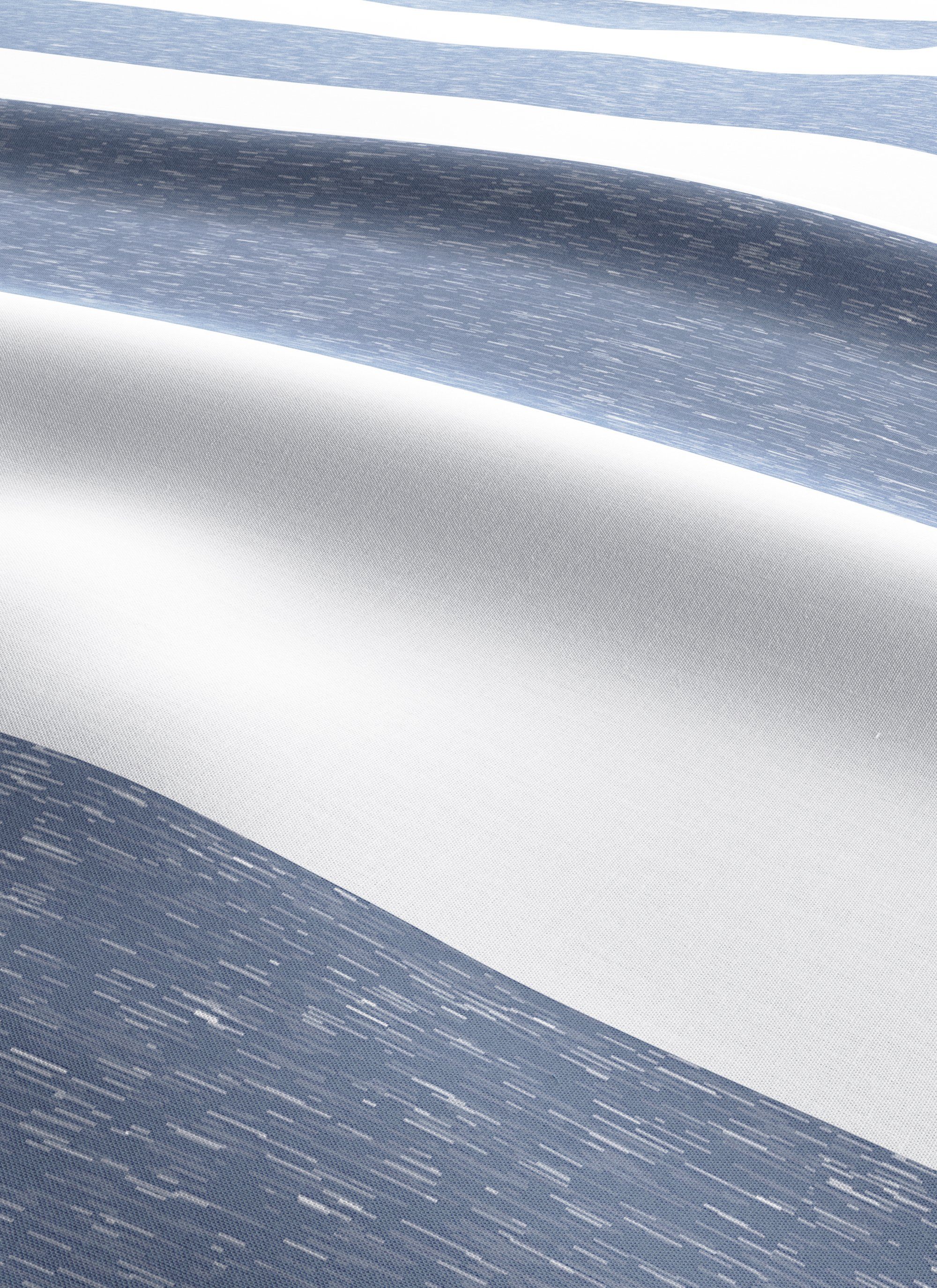 Wendebettwäsche Big Stripe in 2 oder 155x220 (Bio-Baumwolle), in OTTO 100% teilig, products, zertifiziert, 135x200 Renforcé Bio-Baumwolle Gr. Streifen-Design Melange-Optik cm, blau/weiß GOTS
