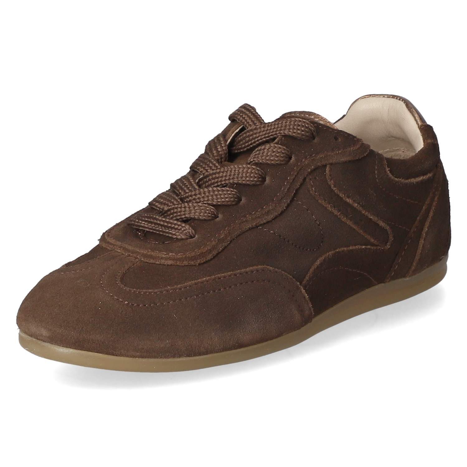 Fräulein Frida Fräulein Frida Vita 02 - Brunette Damen Rauleder brown Schnürschuh