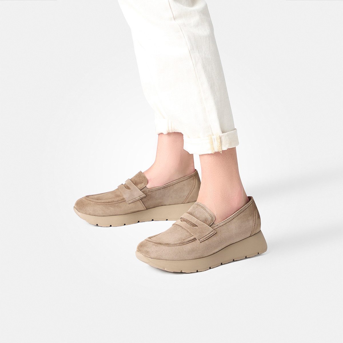 Paul Green Paul Green 1182-008, Slipper & Mokassin, Beige, Damen Slipper