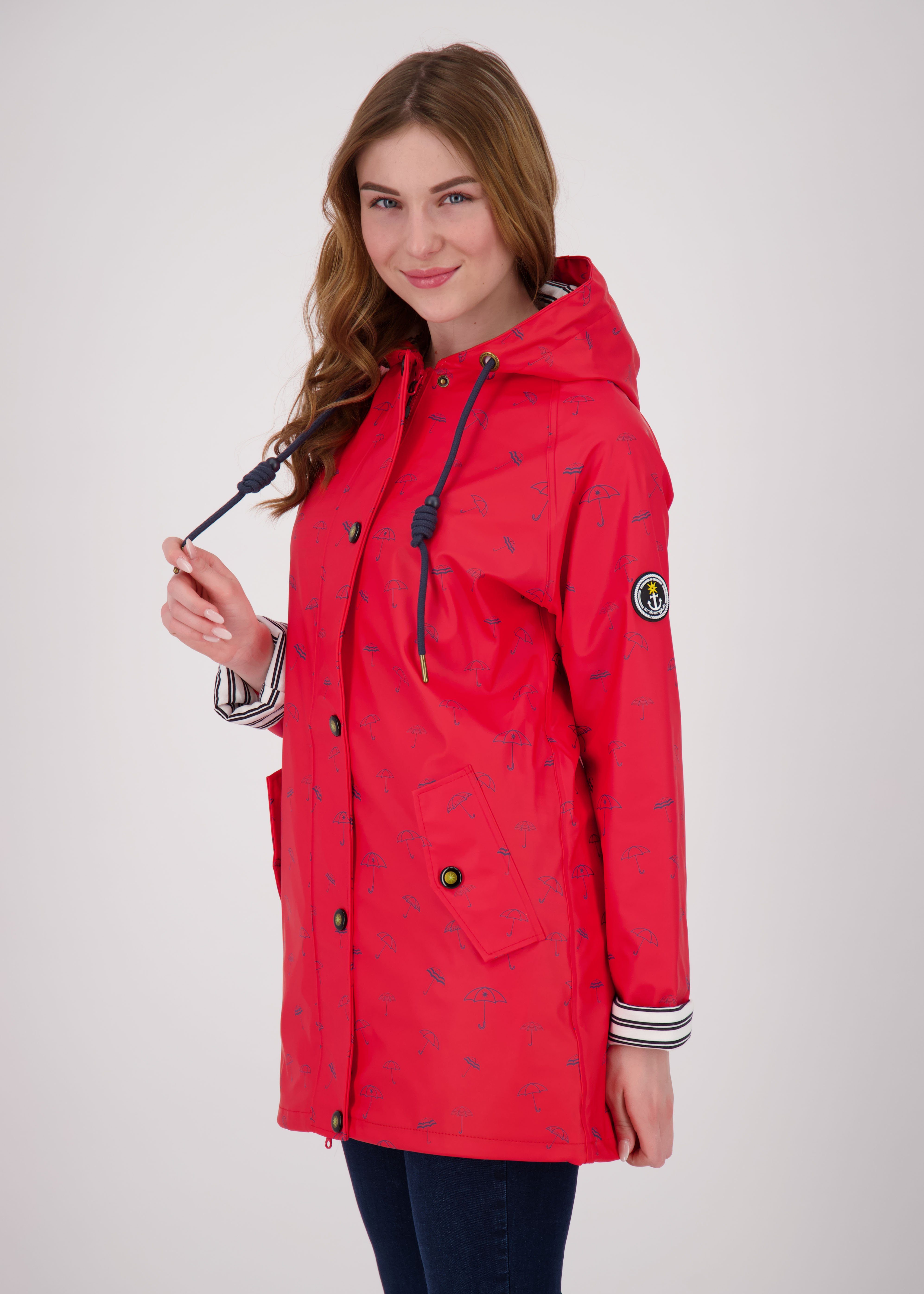 erhältlich in Active red Regenjacke Größen DEPROC Friesennerz CS Großen WOMEN NEW Auch #ankerglutbucht